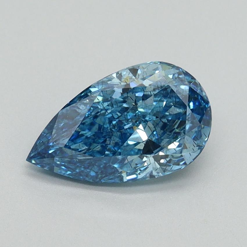 1.25 Ct. Fancy Vivid Blue Pear Lab Grown Diamond