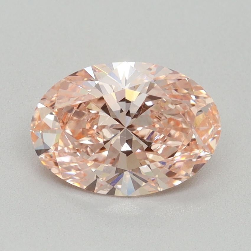 1.58 Ct. Fancy Vivid Pink Oval Lab Grown Diamond