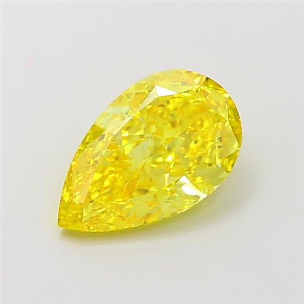1.57 Ct. Fancy Vivid  Yellow Pear Lab Grown Diamond