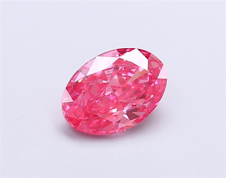 1.08 Ct. Fancy Vivid  Pink Oval Lab Grown Diamond