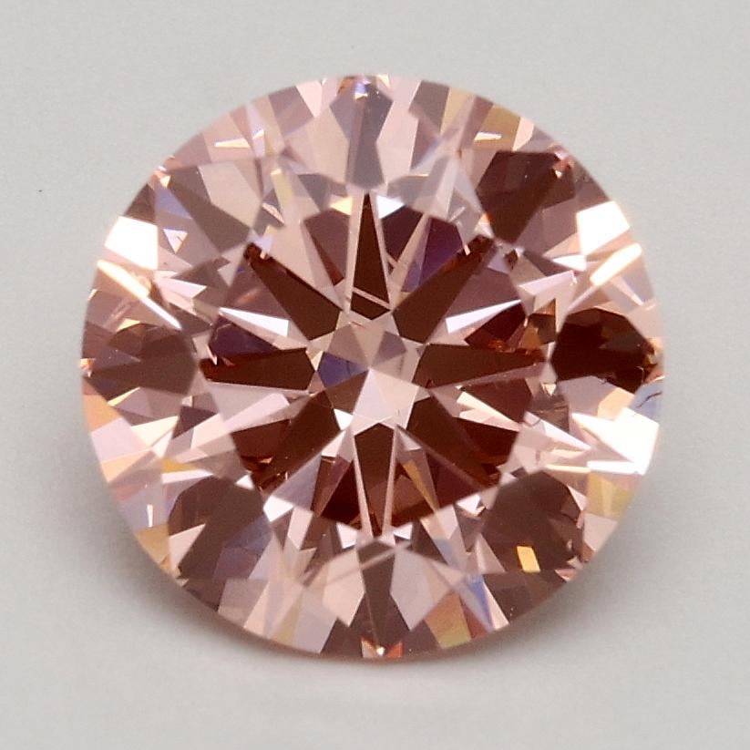 1.61 Ct. Fancy Intense Pink Round Lab Grown Diamond