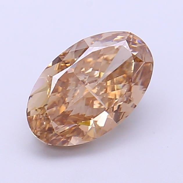 1.50 Ct. Fancy Light  Brown Oval Lab Grown Diamond