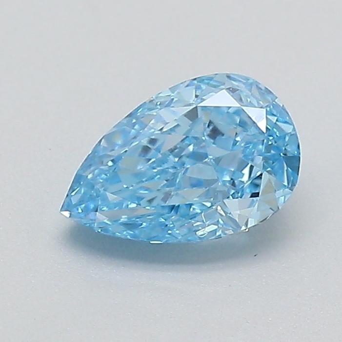 0.37 Ct. Fancy Vivid  Blue Pear Lab Grown Diamond