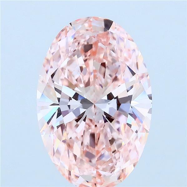 3.00 Ct. Fancy Vivid Pink Oval Lab Grown Diamond