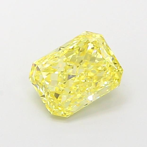 1.31 Ct. Fancy Vivid Yellow Radiant Lab Grown Diamond