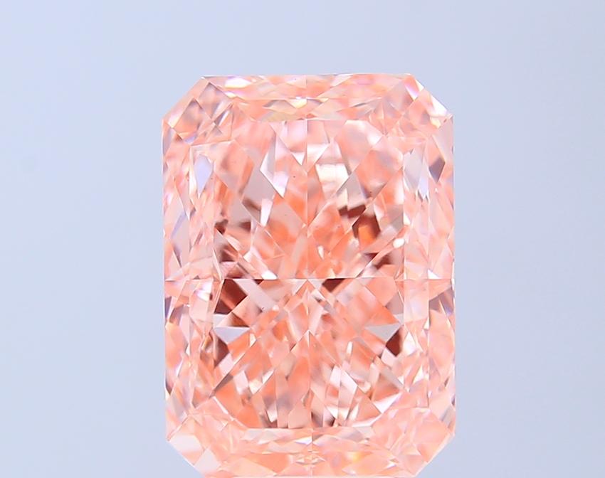 8.22 Ct. Fancy Pink Radiant Lab Grown Diamond