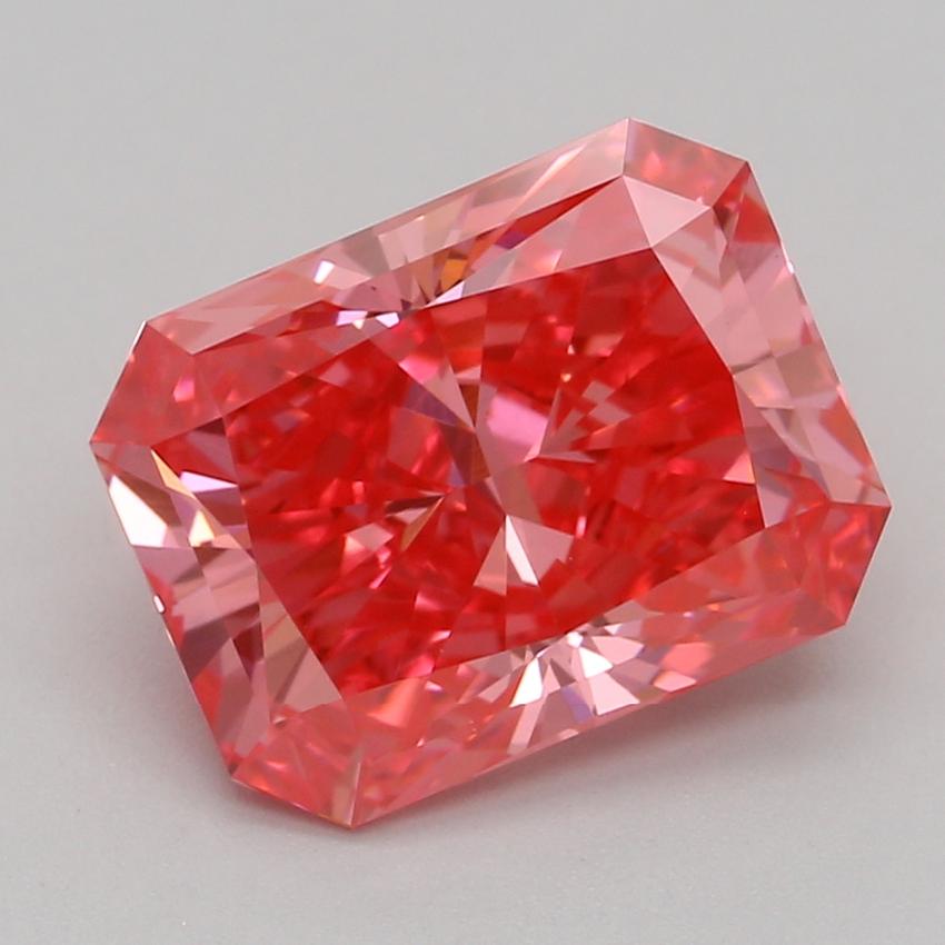 2.08 Ct. Fancy Vivid Pink Radiant Lab Grown Diamond