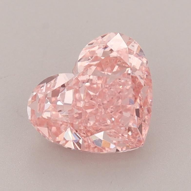1.52 Ct. Fancy Vivid  Pink Heart Lab Grown Diamond