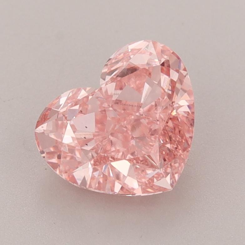 1.62 Ct. Fancy Vivid  Pink Heart Lab Grown Diamond