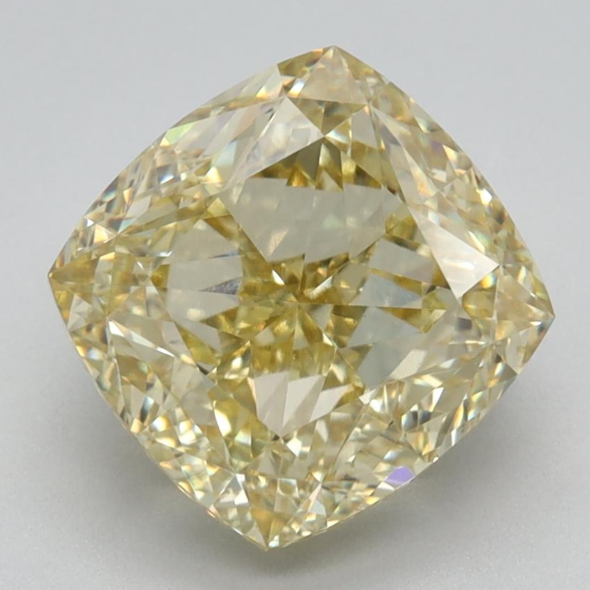 3.41 Ct. Fancy Intense Yellow Cushion Lab Grown Diamond