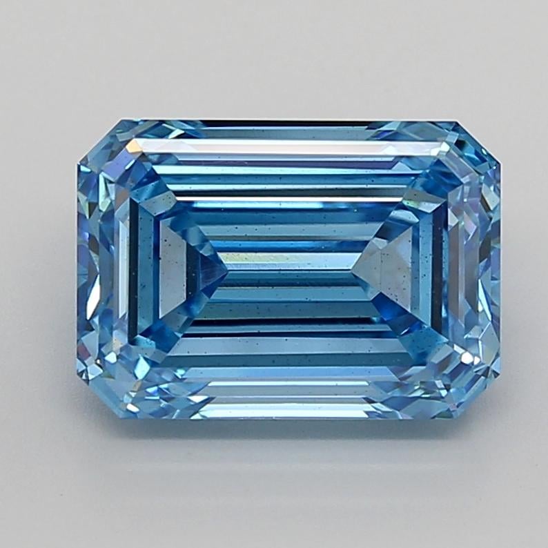 5.00 Ct. Fancy Vivid  Blue Emerald Lab Grown Diamond