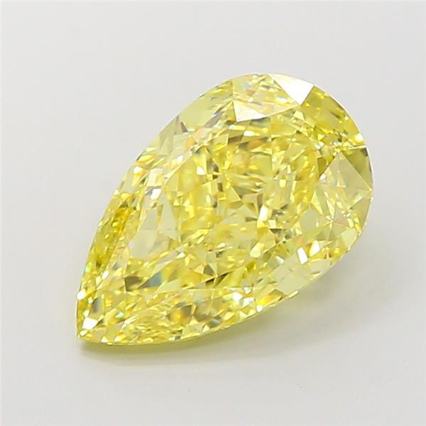 5.00 Ct. Fancy Intense Yellow Pear Lab Grown Diamond