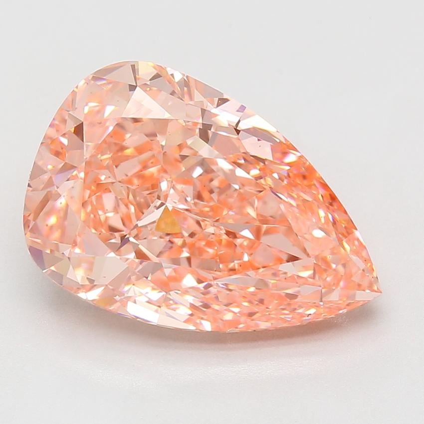 10.02 Ct. Fancy Vivid Pink Pear Lab Grown Diamond