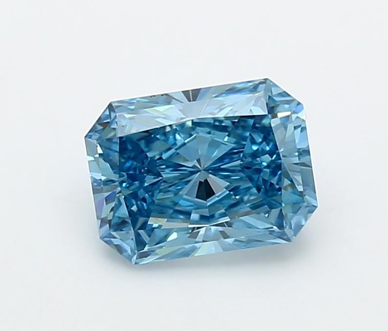 1.98 Ct. Fancy Vivid  Blue Radiant Lab Grown Diamond