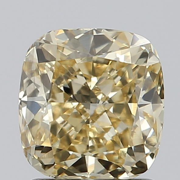 1.44 Ct. Fancy Yellow Cushion Lab Grown Diamond