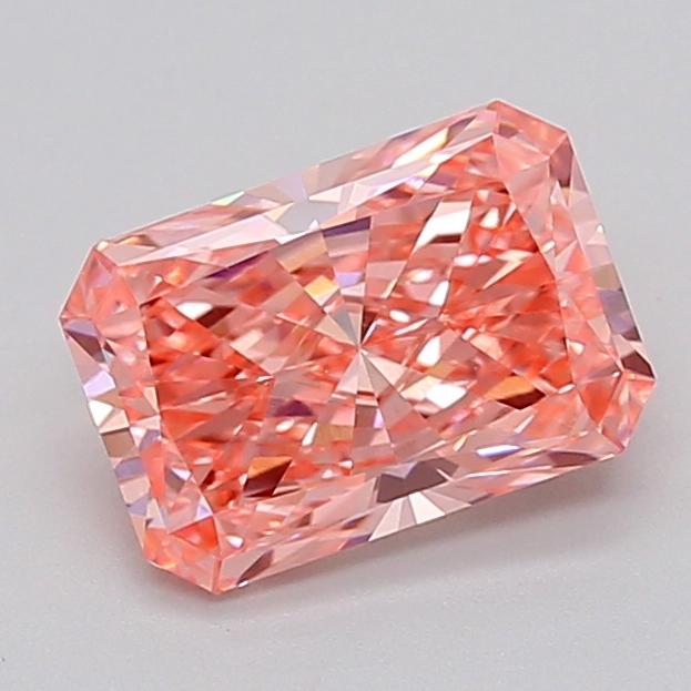 2.10 Ct. Fancy Vivid  Pink Radiant Lab Grown Diamond