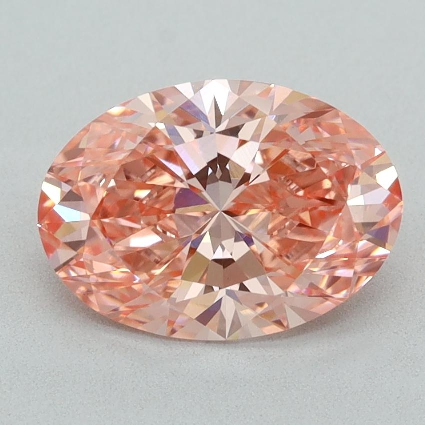 2.02 Ct. Fancy Vivid  Pink Oval Lab Grown Diamond