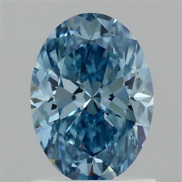 1.08 Ct. Fancy Vivid Blue Oval Lab Grown Diamond