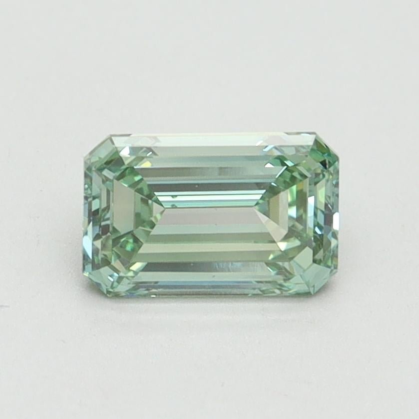 1.00 Ct. Fancy Intense Pacific Green Emerald Lab Grown Diamond