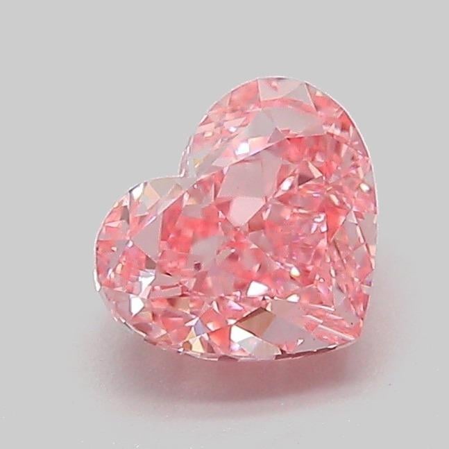 1.07 Ct. Fancy Vivid Pink Heart Lab Grown Diamond