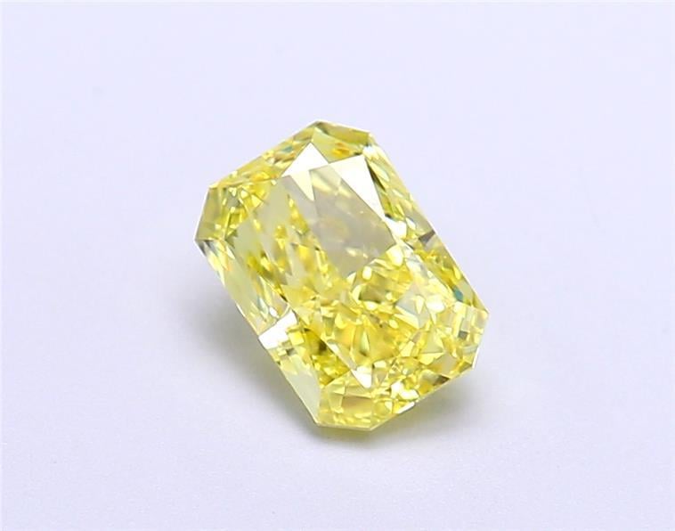 1.06 Ct. Fancy Vivid  Yellow Radiant Lab Grown Diamond