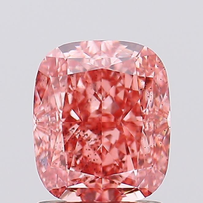 1.70 Ct. Fancy Vivid  Pink Cushion Lab Grown Diamond