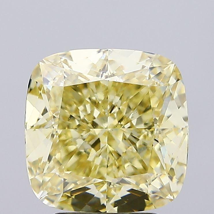 3.83 Ct. Fancy Intense Yellow Cushion Lab Grown Diamond