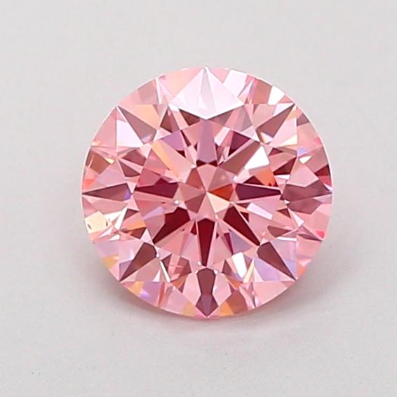 0.96 Ct. Fancy Vivid Pink Round Lab Grown Diamond
