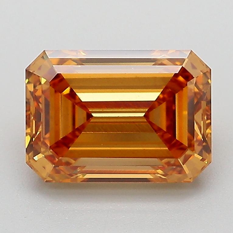 2.10 Ct. Fancy Light  Brown Emerald Lab Grown Diamond