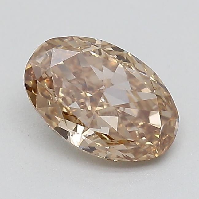 0.50 Ct. Light  Brown Oval Lab Grown Diamond