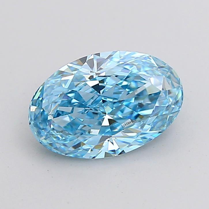 2.10 Ct. Fancy Vivid Blue Oval Lab Grown Diamond