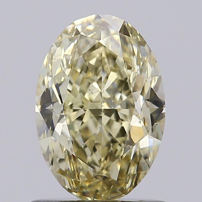 1.09 Ct. Fancy Light Yellow Oval Lab Grown Diamond
