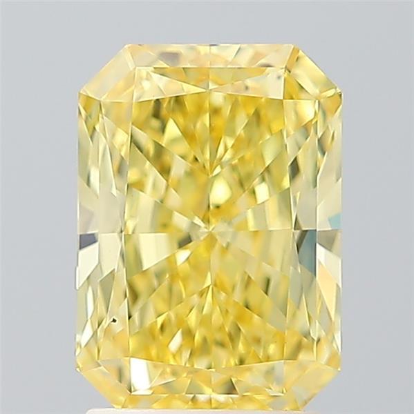 2.36 Ct. Fancy Intense Yellow Radiant Lab Grown Diamond