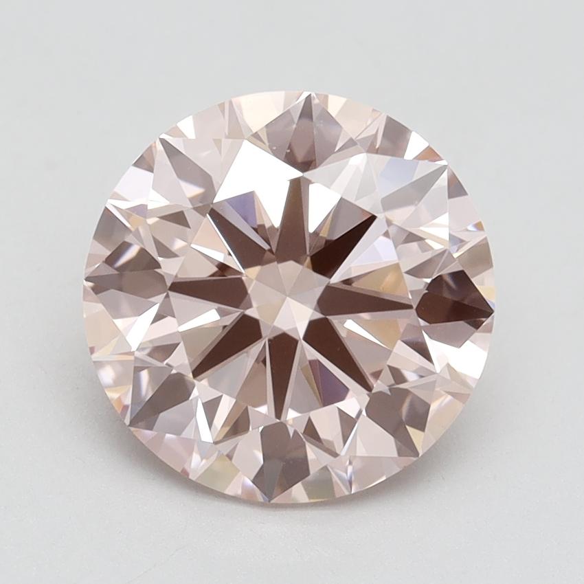 3.32 Ct. Fancy Intense Pink Round Lab Grown Diamond