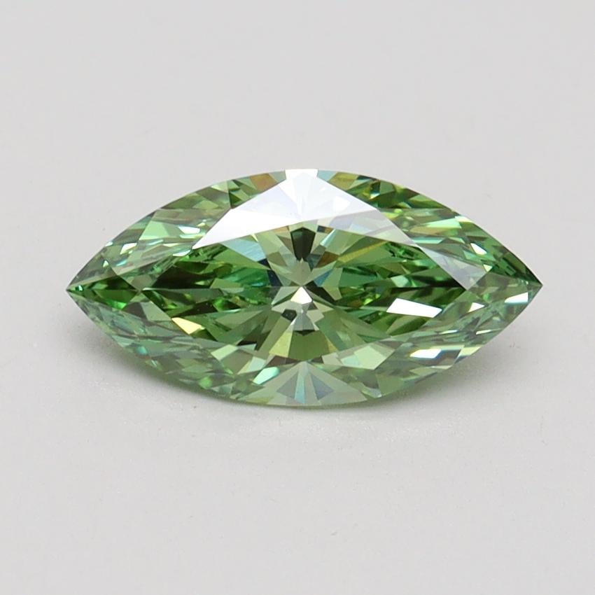 1.05 Ct. Fancy Vivid Green Marquise Lab Grown Diamond