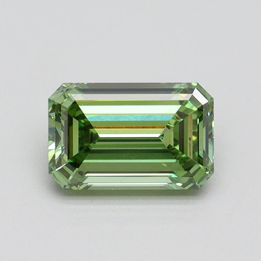 1.00 Ct. Fancy Vivid Green Emerald Lab Grown Diamond