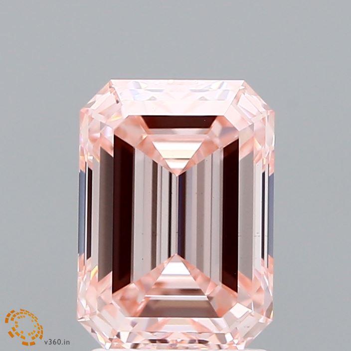 2.06 Ct. Fancy Intense Pink Emerald Lab Grown Diamond