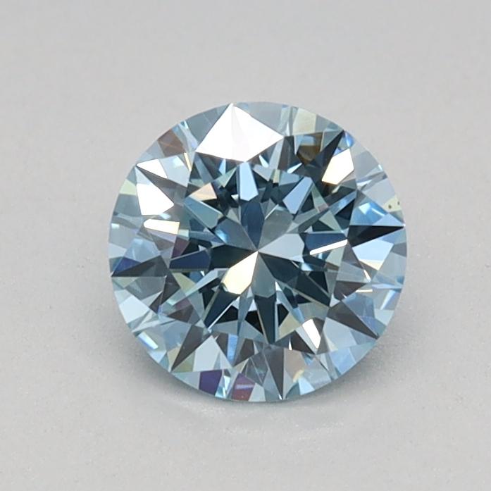 0.46 Ct. Fancy Vivid Blue Round Lab Grown Diamond