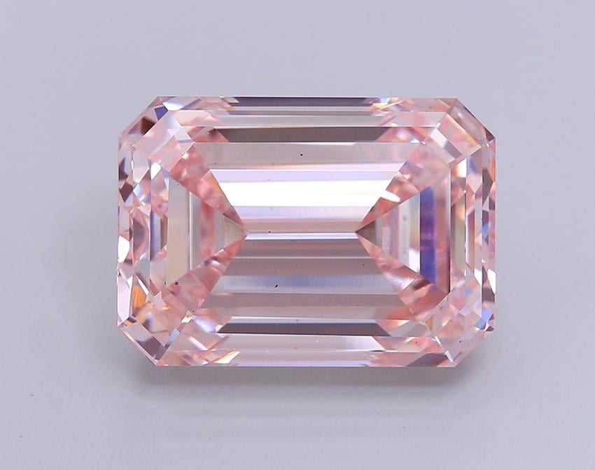 11.02 Ct. Fancy Intense Pink Emerald Lab Grown Diamond