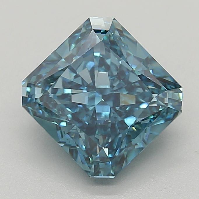 3.63 Ct. Fancy Vivid  Blue Radiant Lab Grown Diamond