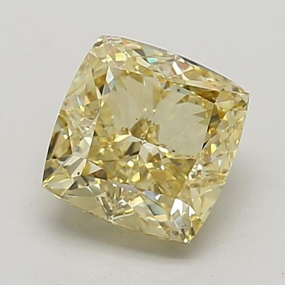 2.20 Ct. Fancy Intense  Yellow Cushion Lab Grown Diamond