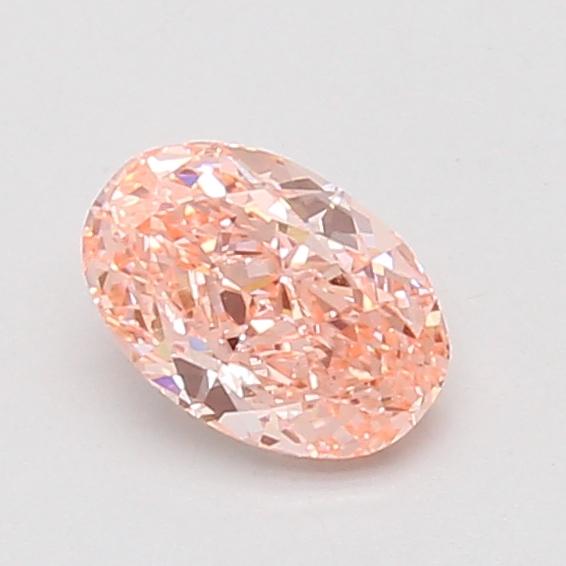 0.72 Ct. Fancy Vivid Pink Oval Lab Grown Diamond