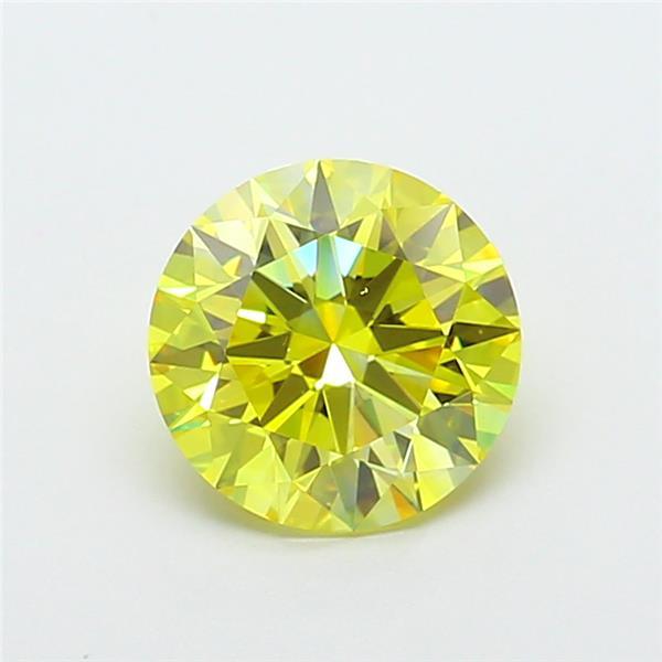 2.00 Ct. Fancy Intense Yellow Round Lab Grown Diamond