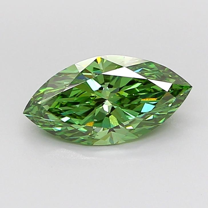 2.01 Ct. Fancy Vivid Green Marquise Lab Grown Diamond