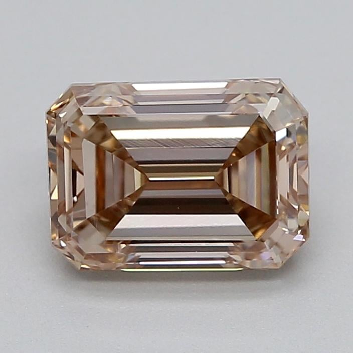 1.00 Ct. Very Light  Brown Emerald Lab Grown Diamond