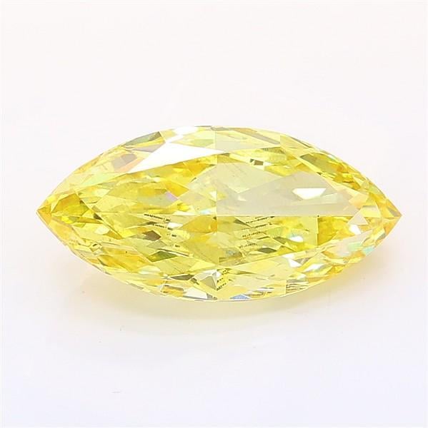 2.50 Ct. Fancy Intense Yellow Marquise Lab Grown Diamond