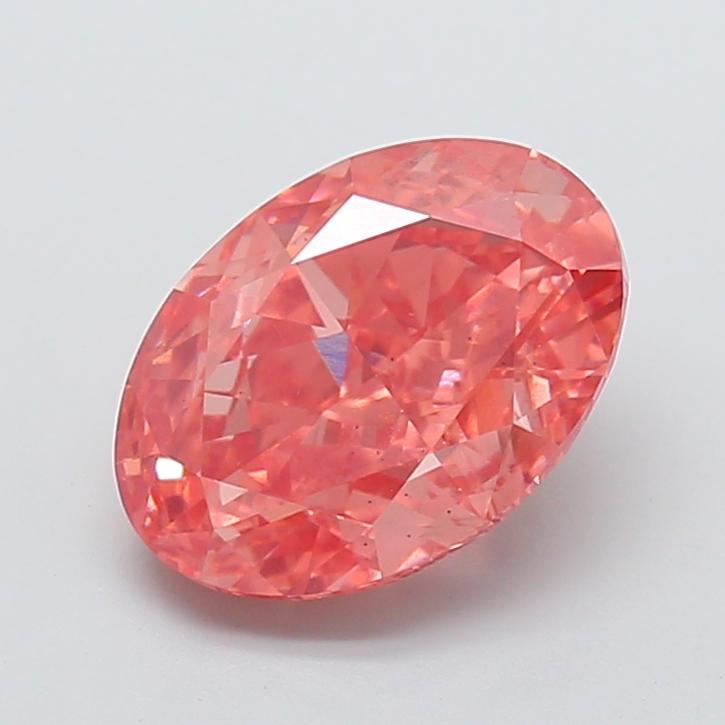 5.32 Ct. Fancy Vivid Pink Oval Lab Grown Diamond