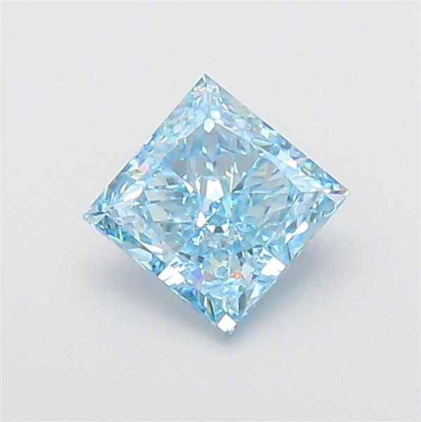 1.66 Ct. Fancy Vivid Blue Princess Lab Grown Diamond