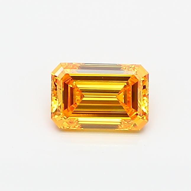 0.46 Ct. Fancy Vivid Yellow Emerald Lab Grown Diamond