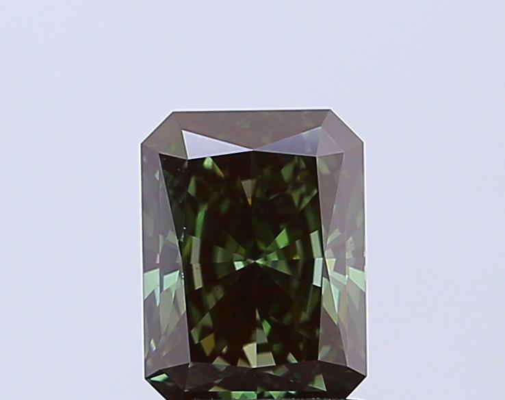 1.54 Ct. Fancy Vivid Green Radiant Lab Grown Diamond